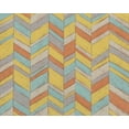 thumbnail image 2 of Zarris, Chariklia 14x12 White Modern Wood Framed Museum Art Print Titled - Modern Chevron III, 2 of 4