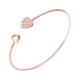 thumbnail image 1 of Pulsera de las mujeres de diamantes de imitación del corazón abierto de joyería de diamantes de imitación pulseras elegantes, 1 of 1