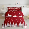 thumbnail image 2 of Feelyou Kawaii Santa Claus 01, Christmas Dreamy Festival Twin Comforter Sets, Fairy Tale Reversible Bedding Set, Luxury Bedroom Decor, 2pcs, 2 of 8