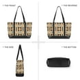 thumbnail image 6 of FORMRS Canvas Laptop Tote Bag for Women with 15.6" Computer Compartments Shoulder Handbag, Beige Geometric, 6 of 7