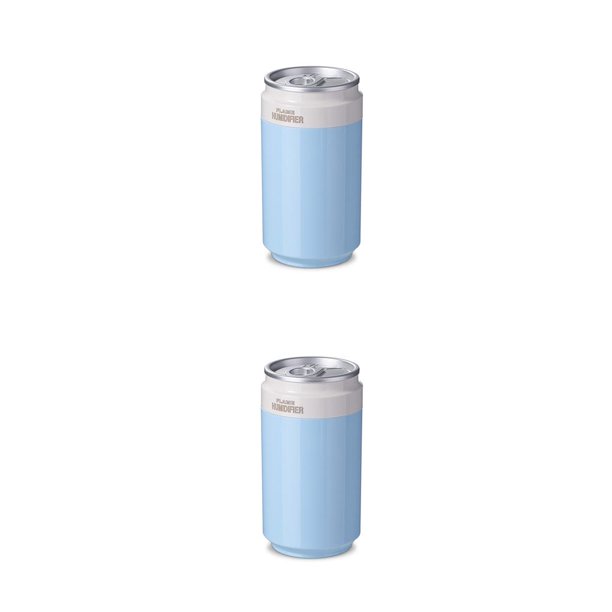 Humidificador de aire Bearachild 200ml USB difusor de sala de estar generador de niebla portátil para el hogar Azul 2Conjunto