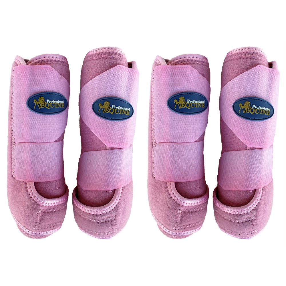 Professional Equine Medium 4Pack Sports Medicine Splint Boots Pink