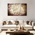thumbnail image 2 of Elephant Stock Basketball Net Wall Art - Horizontal Multi Panel Canvas - Living Room Wall Decor - Sports Multi Panel - Gray And Brown Decor - 74" x 48", 2 of 8
