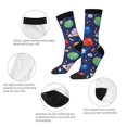 thumbnail image 4 of Balery Space Planet Calcetas Largas con Estampado para Hombre y Mujer – Suaves y Transpirables, Talla Única (US 5-11), 4 of 6