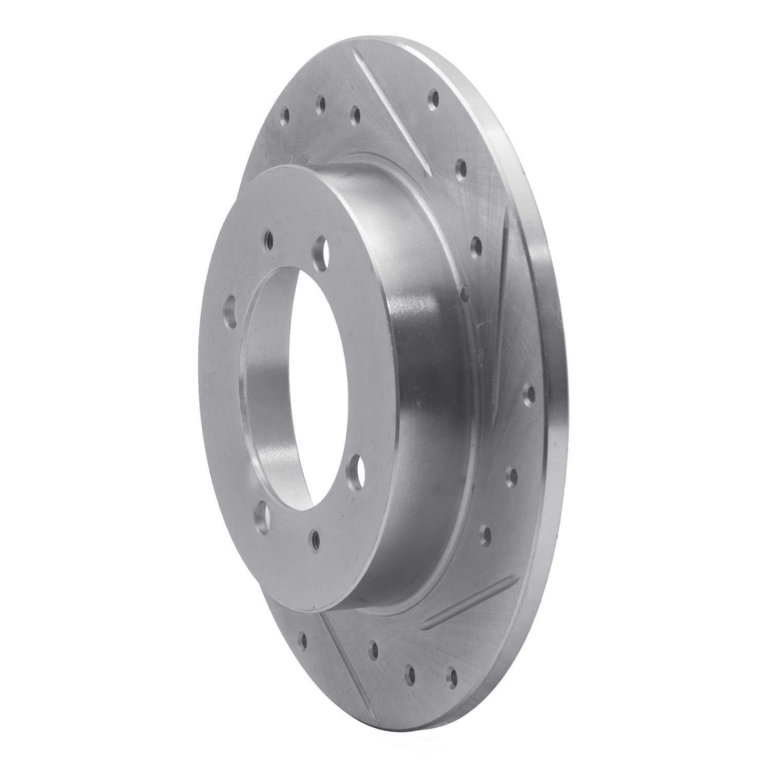 Dynamic Friction Company 631-27027R DFC Brake Rotor - Drilled And Slotted - Silver