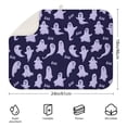 thumbnail image 2 of Dark Purple Halloween Ghosts with Boo Dish Drying Mat for Kitchen 1 Pack, Ultra Absorbent Microfiber Dishes Drainer Mats,18x24in(46x61cm), 2 of 4