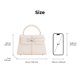 thumbnail image 5 of Bolso JW PEI Elise para mujer con asa superior, piel vegana blanca, 5 of 6