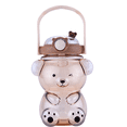thumbnail image 1 of Botella de paja de oso kawaii, lindas botellas de agua, 1 of 6