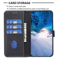 thumbnail image 3 of Nalacover Premium High Quality Wallet Case for iPhone 7 / 8 / SE 2020 / SE 2022, Strong Magnetic Clasp Case with [RFID Blocking] Card Holder Kickstand Magnetic,Leather Flip Case, Black, 3 of 8