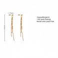 thumbnail image 2 of Dangle Earrings for Women,Threader Drop Gold Plated Star Long Dangle Earrings for Womens Jewelry Gifts, 2 of 6