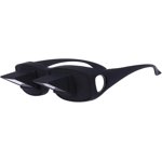 Large Size Horizontal Lazy Glasses Lying on the Bed Reading Observation High-Definition Prism Glasses Glasses (Black)