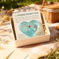 thumbnail image 6 of Lover Pocket Hug Keepsake With Sea Glass Heart And Inspirational Card For Anglers Fishermen And Dad 1Pc Desktop Ornament Easy To Use, 6 of 7