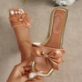 thumbnail image 4 of Gymvis Womens Summer Sandals Open Toe Beach Slides Vacation Flat Slippers for Women Size 5-9, 4 of 9