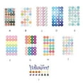 thumbnail image 2 of fastboy 4 Pieces Reinforcement Labels Strong Viscosity Doughnut Shape Small Removable Hole Stickers Set Geometry Pattern for Binders Halo Dyeing, 2 of 9