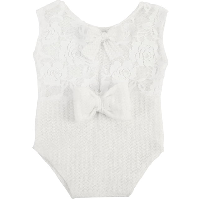 KAKOWELY Accesorios de fotografía para recién nacidos, trajes para sesión de fotos de bebés, mono de niña sin mangas, ropa para bebé niña