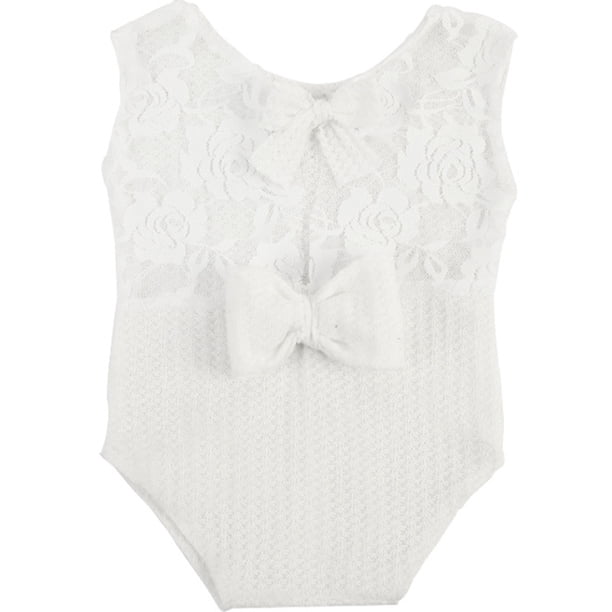 KAKOWELY Accesorios de fotografía para recién nacidos, trajes para sesión de fotos de bebés, mono de niña sin mangas, ropa para bebé niña