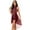 Burgundy, variant on Haitryli Women Sleeveless Jazz Dance Dress Leotard Sequin Lyrical Dancewear White L