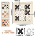 thumbnail image 2 of Juego de 3 tableros de tres en raya de madera en 3 colores. Juego de mesa clásico para toda la familia, ideal para decoración del hogar en interiores. Medidas: 15 x 15 cm., 2 of 5