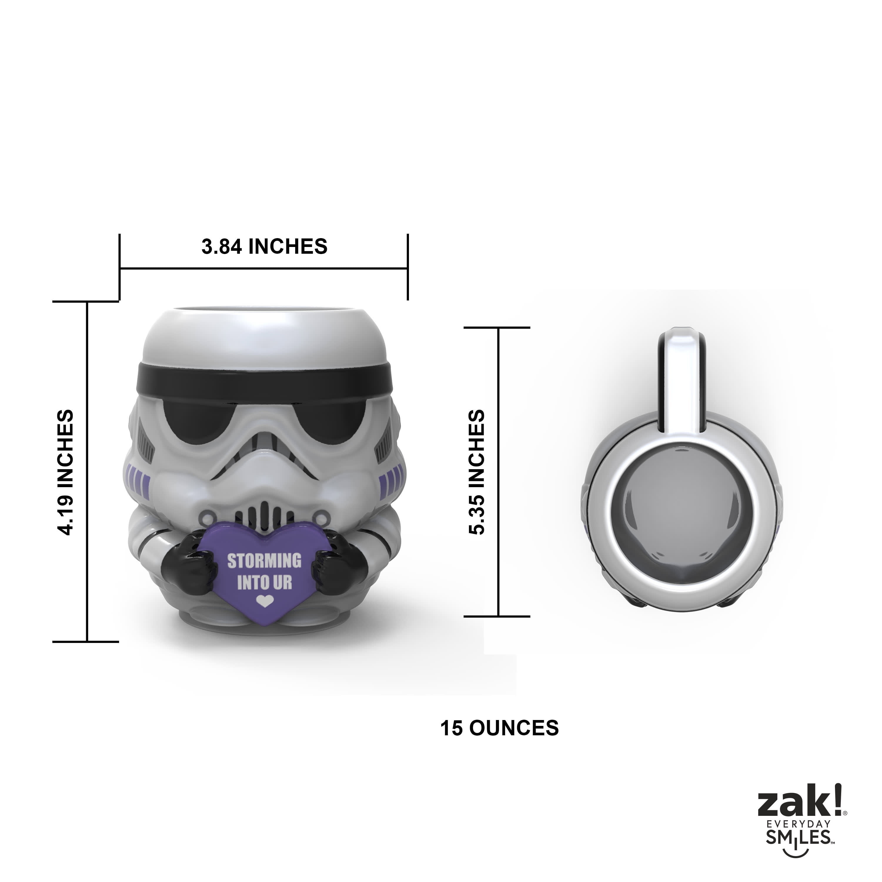  Zak Designs Star Wars Storm Trooper Ceramic Coffee Cup, 11 oz :  Home & Kitchen