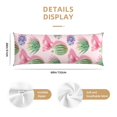 thumbnail image 2 of Body Pillow Cover - Soft Body Pillow Pillowcase, Cactus Succulents blooming Breathable Long Body Pillow Case Cover with Invisible Zipper 20x60in, 2 of 5