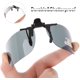 thumbnail image 2 of Clip-on solglasögon 2-pack, polariserade linser passar över receptglasögon, fällbara ramlösa myopi närsynta solglasögon för män kvinnor, 2 of 5