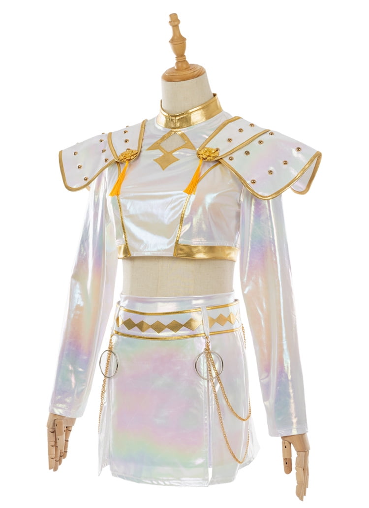 Girls Dresses Kids Outfit Set,Anime Game Style Outfit, for Halloween Themed Parties Anime Conventions Birthday Gifts(Girls' and Adult Sizes)