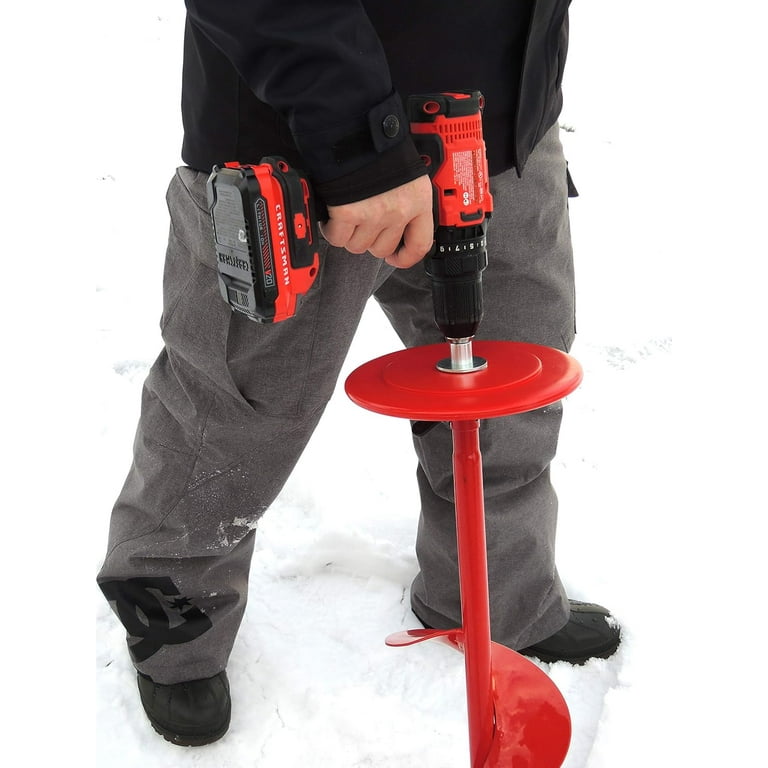 Ice Fishing Auger Stopper with Drill Bit Adapter (9