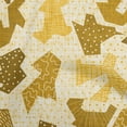 thumbnail image 1 of oneOone Rayon Gamboge Yellow Fabric Abstracts Sewing Craft Projects Fabric Prints By Yard 56 Inch Wide, 1 of 4
