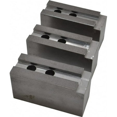 

H & R Manufacturing 15 Chuck Capacity 1.5mm x 60° Serrated Attachment Square Soft Lathe Chuck Jaw