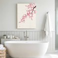 thumbnail image 5 of Canvas Wall Art Cherry Blossoms Canvas Art Print Watercolor Pink Floral Pictures Wall Decor for Living Room Bedroom Artwork Decorations Stretched Framed Ready to Hang 22"x28", 5 of 9