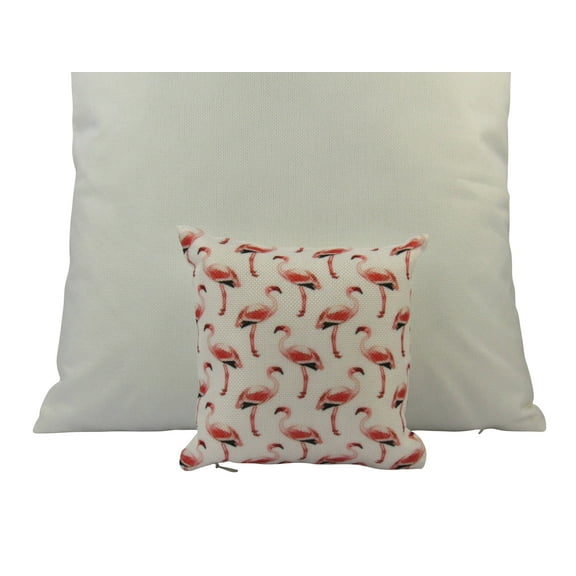 MINI Flamingo | Pillow | 8 x 8 | Throw Pillow | Pink Flamingo | Home Decor | Pet Pillow | Gift for Her | Bird Lover Gift | Standing Flamingo
