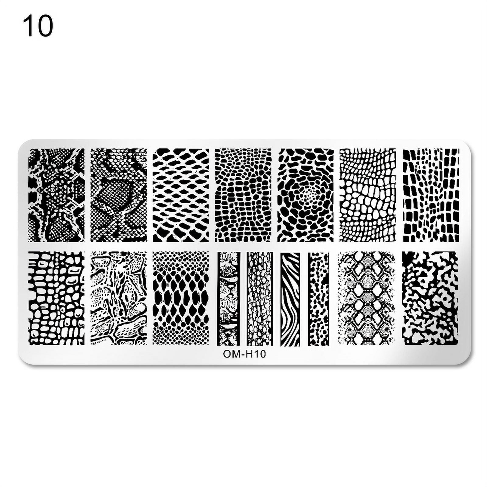 Bcloud Nail Stamping Plates Cost-effective Precise Position Nail Tools Nail  Art Stamping Plates for Salon 