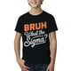 thumbnail image 1 of Humorous "Bruh, What the Sigma?" Quote T-Shirt for Boys - Casual Crew Neck Short Sleeve Tee, Ideal Summer Gift for Youngsters, Cute Shirts, 1 of 5