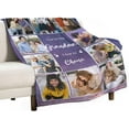 thumbnail image 5 of Custom Blanket with Photos Text, Personalized Photo Blankets and Throws, Personalized Gifts with Pictures for Boyfriend Sister,Customized Gifts for Couples Friends on Birthday Valentines Day, 5 of 6