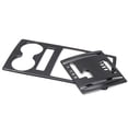 thumbnail image 6 of 2PCS for 2007-2019 Car Central Control Gear Shift Panel Cover Water Cup Holder Trim Frame Accessories, 6 of 8