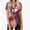 Wine womens blouses and tops dressy, variant on Wycnly Womens Blouses and Tops Dressy Fashion Irregular Hem Breathable Zipper Vintage Pullover Tunic Shirts Summer Floral Print V-Neck Short Sleeve Cute Tees Tops Black l