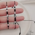 thumbnail image 3 of Juego de 2 piezas, pulsera con código Morse "Te amo", pulsera ajustable a juego para parejas, joyería para novios, novias y parejas para él, ella, niña o esposa, 3 of 5