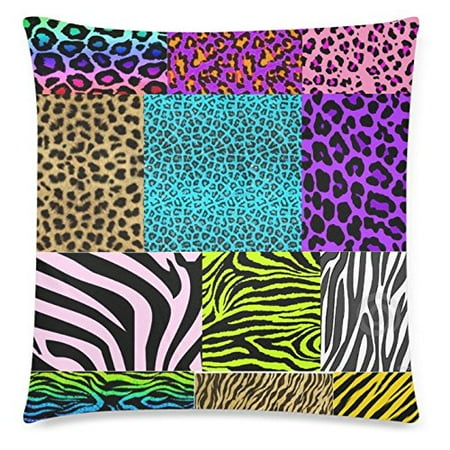 Zkgk Leopard Print Home Decor Animal Skin Bright Soft Pillowcase