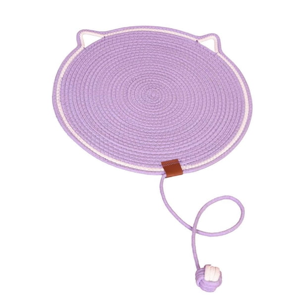 Alfombrilla protectora para arañazos de gatos, muebles, sofá, tabla rascadora horizontal para gatos Violeta