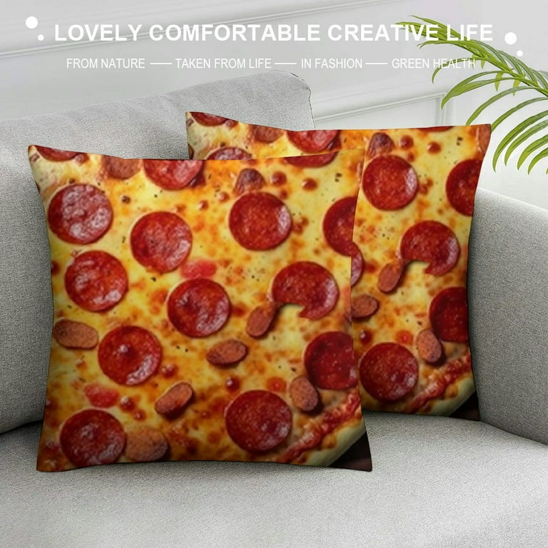 COMIO Pepperoni Pizza Body Pillow Cover Funny Food Sausage Cheese
