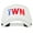 White, variant on Taiwan TWN Flag Embroidered Solid Cotton Pro Style Cap - Navy OSFM