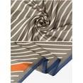 thumbnail image 4 of INSPIRE CHIC Women Striped Satin Scarf Shawl 35x35" Large Square Silk Feeling Neck Scarves Head Wraps Orange 90x90cm/35.4x35.4", 4 of 6