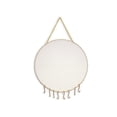 thumbnail image 2 of Metal Mesh Wall Mounted Jewellery Organiser, Display Stand With Triangular Hanging Chain, for Wardrobe and Salon, Gold, 2 of 6