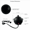 thumbnail image 6 of HOSLEY Ceramic Oil Warmer, Black, 6 of 8