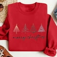 thumbnail image 4 of Ailaofu Womens Christmas Sweatshirt Christmas Tree Graphic Long Sleeve Shirts Xmas Holiday Pullover Tops Blouse, 4 of 7