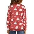 thumbnail image 3 of Jiueut Christmas Santa Claus Hoodie Shirts for Teens Girls 5-6T Trendy Clothes for Girls Cute Outfits Teen Hoodies Streetwear Long Sleeve Activewear Sportswear Blouse, 3 of 7