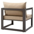thumbnail image 3 of Modway Fortuna Outdoor Aluminum Armchair, Brown Mocha, 3 of 7