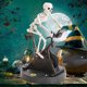 thumbnail image 2 of Interesting Skull Ornaments, Halloween Decorations, Cute Riding Festival-Themed Skull Statues, 2 of 5