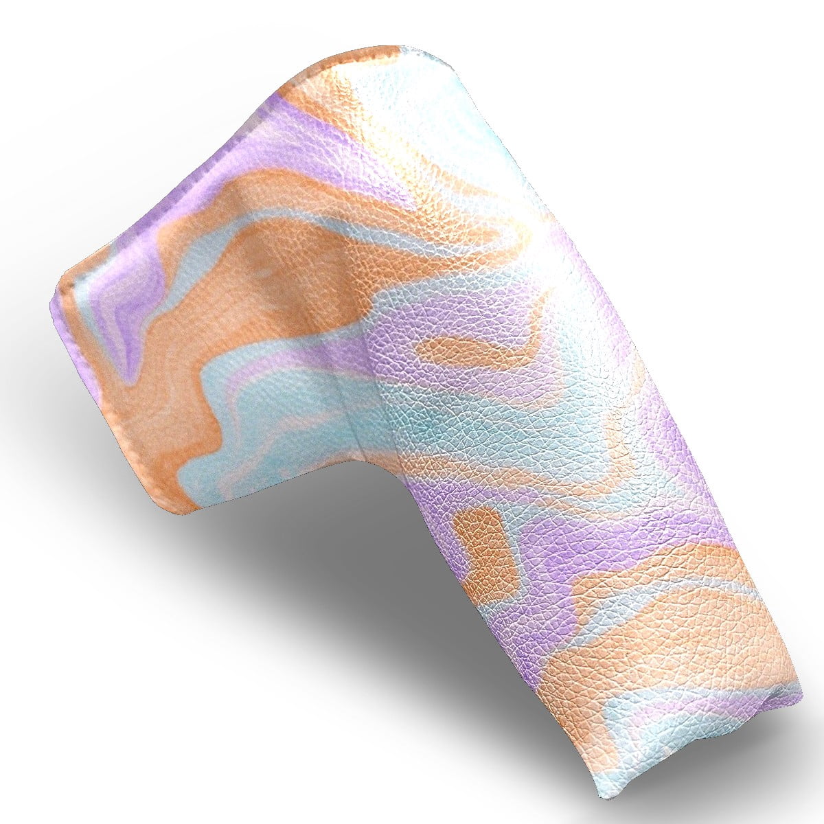 Golf Club Head Cover | Leather Golf Club Putte Headcover , Waterproof Golf Club Head Cover Set Driver Headcovers for Golf Clubs Men Women Rainbow Swirl Vein
