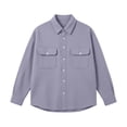 thumbnail image 5 of Handshe Men's Cotton Waffle Knit Button-Down Shirt, Solid Color Long Sleeve, Casual and Comfortable for Daily Wear, 5 of 7